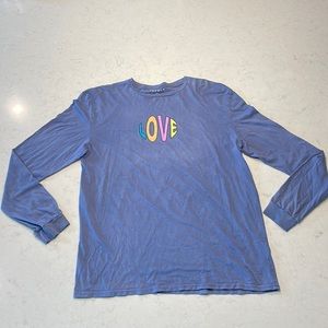 Pacsun purple/blue long sleeve LOVE T-shirt (Mens XL)-like new condition